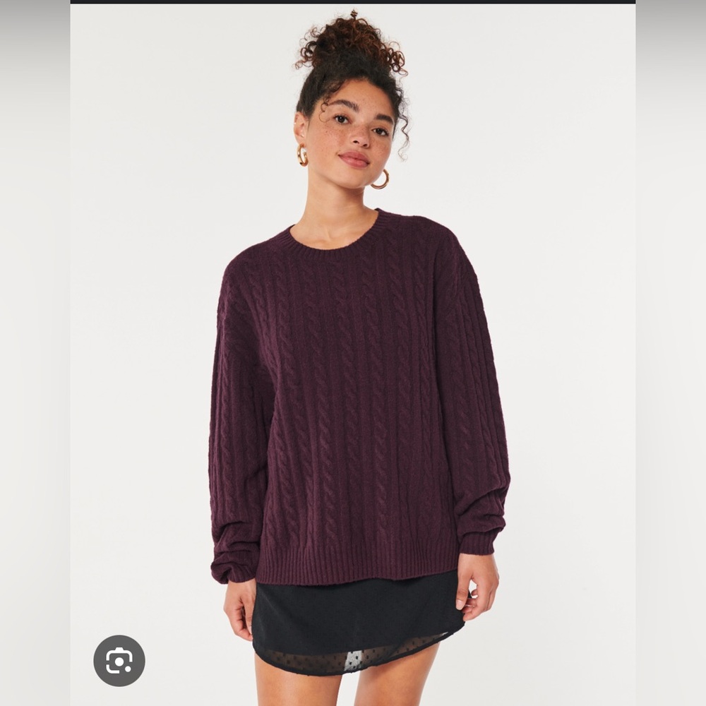 Hollister - Big Comfy Sweater - Burgundy XXL